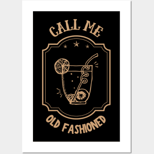 Call Me Old Fashioned, Retro Coctail. Posters and Art